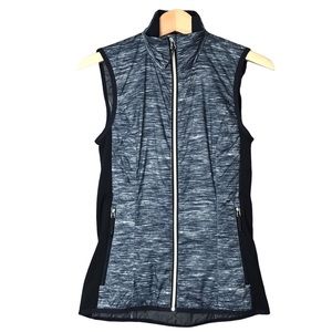 Icebreaker Women's XS MerinoLoft Helix Fraser Peaks Vest Space Dye Wool